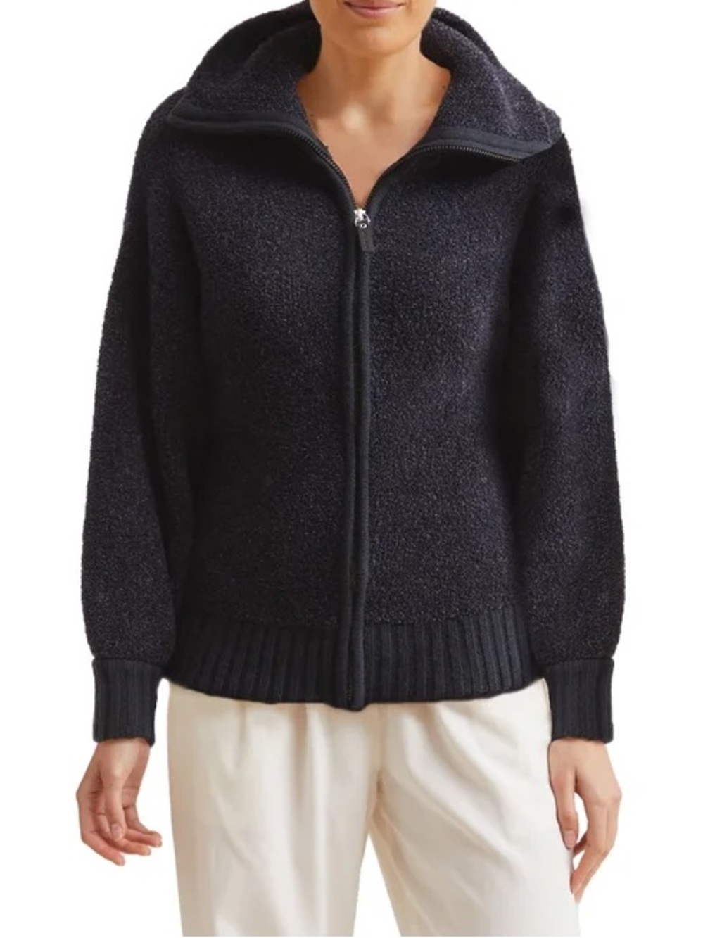 Cozy Kashwere Women's Full-Zip Jacket, Black, Small & Medium Available- NWT